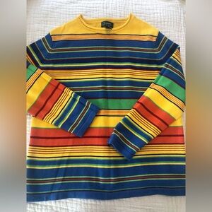 Ralph Lauren Colorful Striped Sweater EUC 1986
